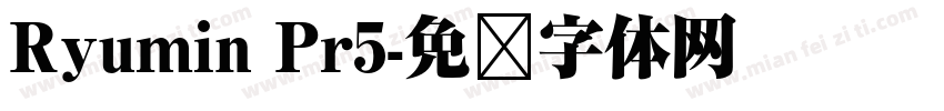 Ryumin Pr5字体转换